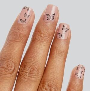 🆓️ W/ $60 Purchase! Inkbox Butterfly Nail Art Strips ~ NWT